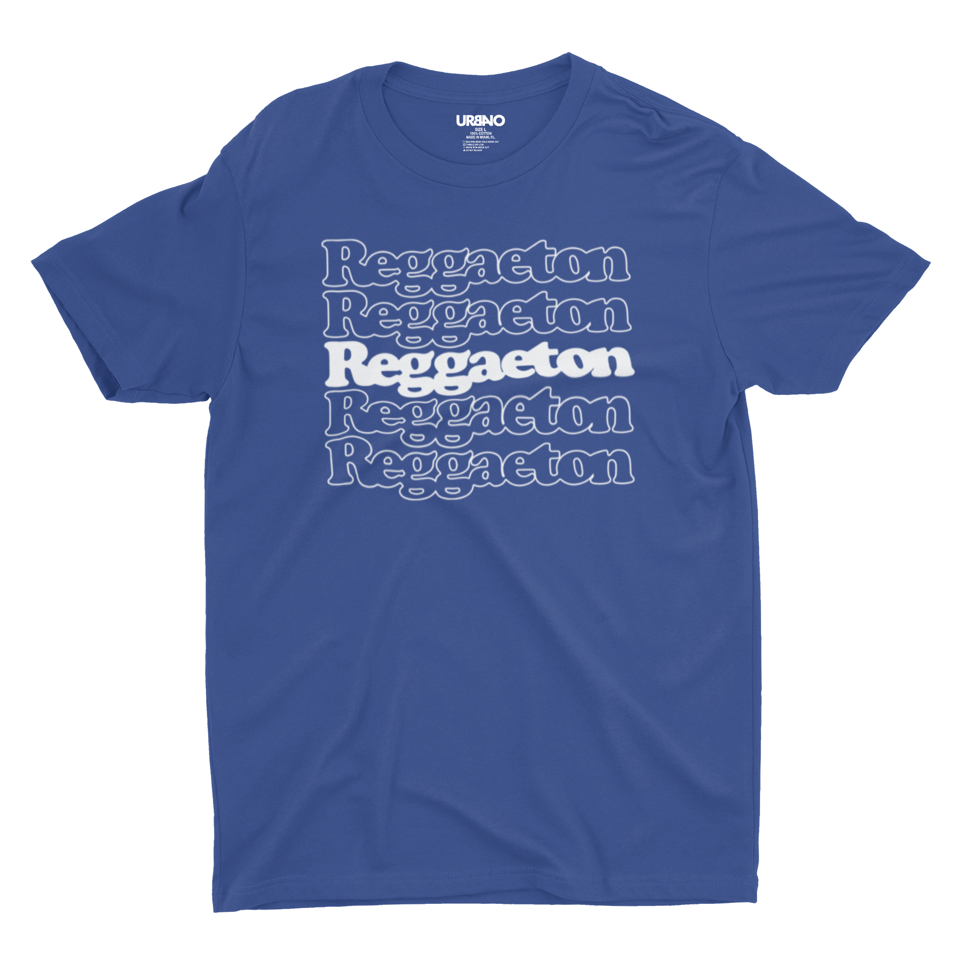 Camiseta Reggaeton 4 de Julio (Azul)