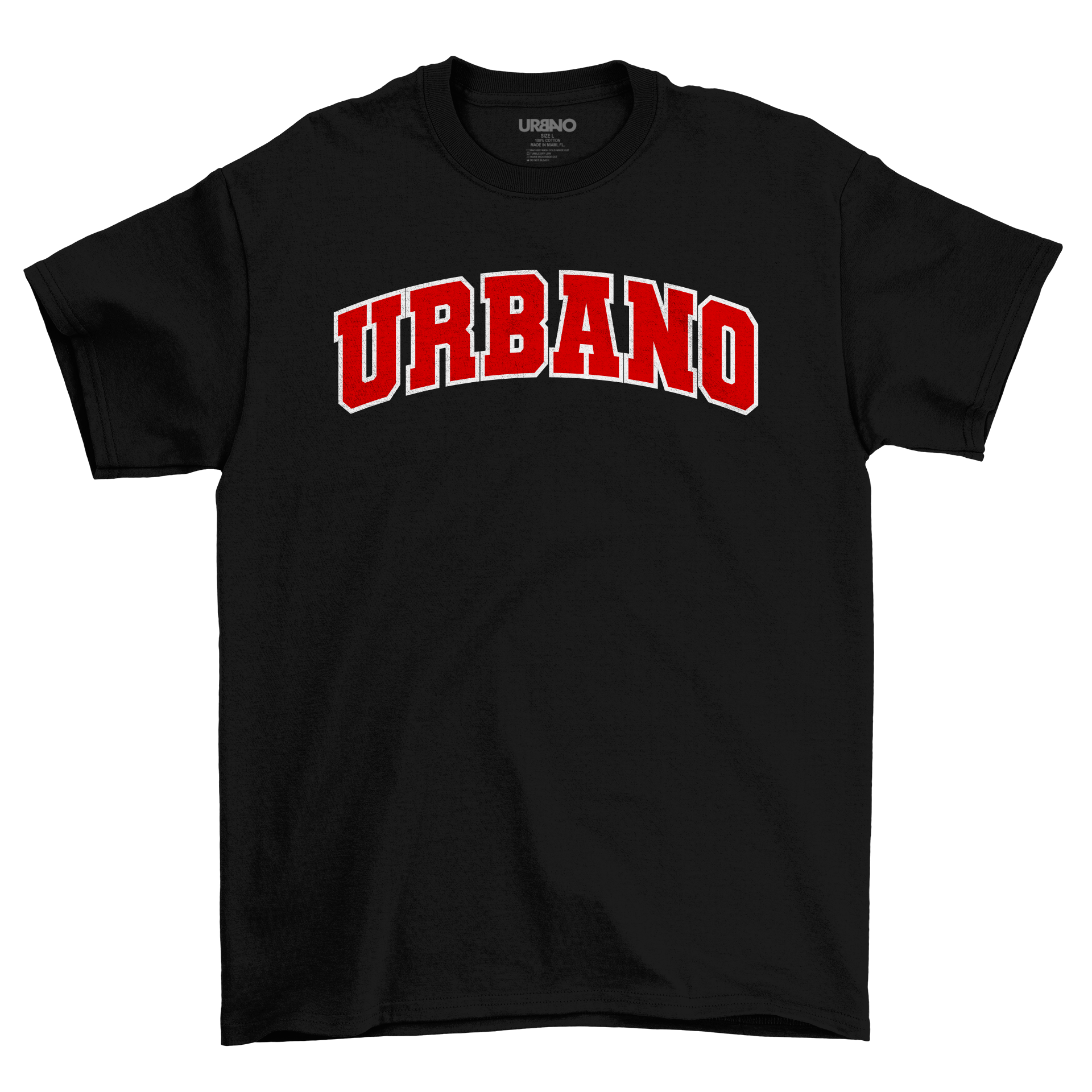 Camiseta Universitaria Urbano Negra